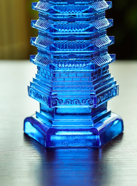 珍悦琉璃9层文昌塔摆件