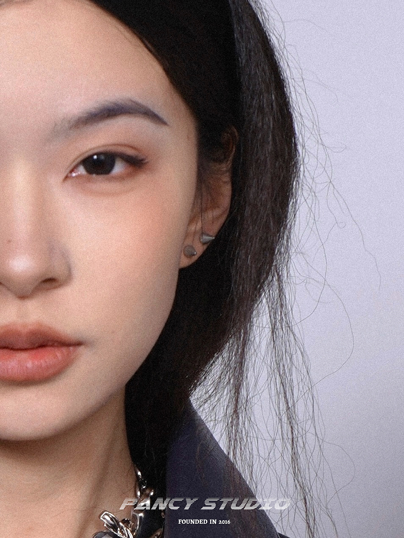 PANCY金属朋克钛钢铆钉耳钉小众冷淡个性暗黑不掉色耳饰男女潮酷 - 图2