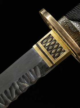花纹钢手工日本武式长刀东洋打刀武士刃居合刀冷兵器katana未开刃