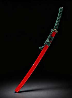 一体高碳钢反柄打刀手工日本刀歪把子长刀太刀katana武士刃未开刃