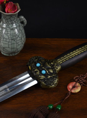 龙泉市刀剑工艺收藏品乌木高锰钢