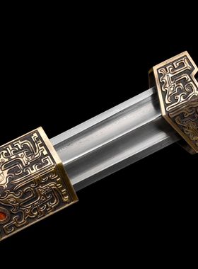 龙泉市刀剑花纹钢手工锻打铜装