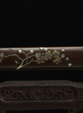 龙泉市刀剑花纹钢八面清剑铜装