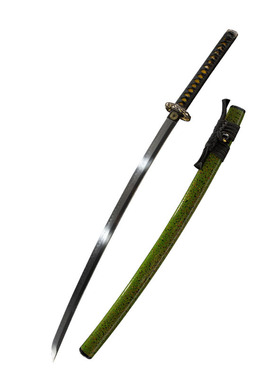 外贸覆土烧刃日本刀手工长刀一体