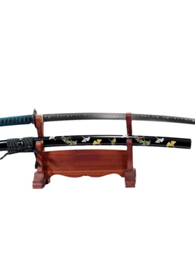 龙泉市刀剑高锰钢研白日式居合刀