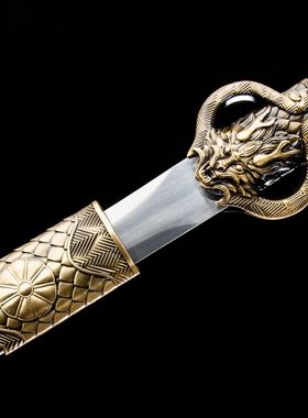 龙泉市刀剑一体花纹钢影视唐清剑