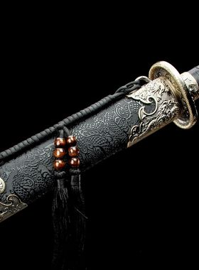 龙泉市刀剑高锰钢一体唐横刀影视