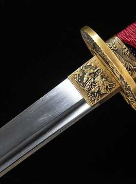 魔童降世日本刀手工一体武士刃长刀龙泉刀剑居合道碳钢打刀未开刃