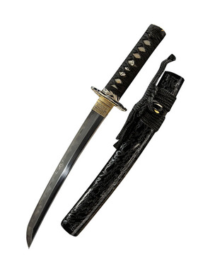 三枚合日本短刀胁差武士刃龙泉刀剑居合道钢刀Wakizashi未开刃