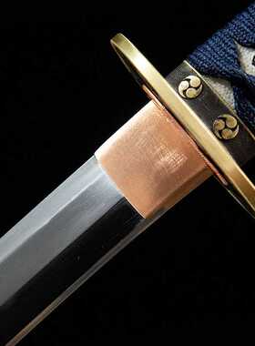 高档手工三枚合日本打刀东洋武士刃长刀居合道刀剑katana未开刃