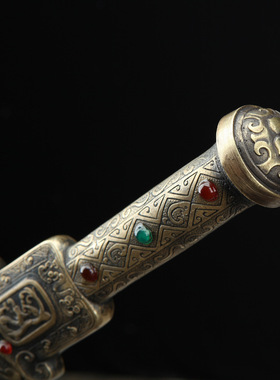 龙泉市刀剑花纹钢烧刃一体宝剑