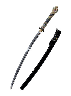 龙泉周匠宝剑一体手工高锰钢长刀