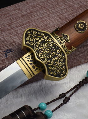 龙泉市刀剑工艺品T10烧刃刻花唐