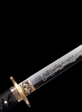 龙泉市手工一体忍者直刀日本刀