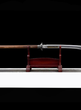 朴刀一体锰钢龙虎宝刀双手长刀