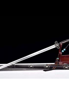 龙泉市刀剑百炼花纹钢锻打宝剑牛