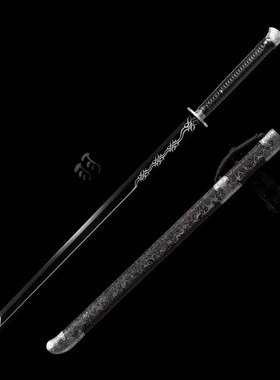 唐横刀龙泉镇宅宝剑一体刀剑