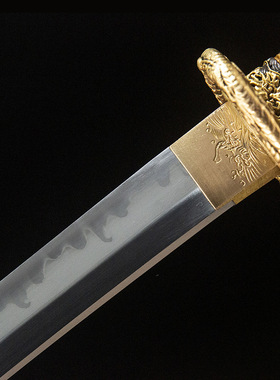 龙泉一体手工雕物日本刀东洋长刀