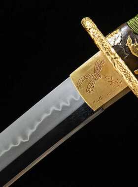 高档手工日本打刀一体长刀武士刃T10钢研磨刀剑兵器katana未开刃