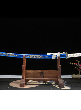 日本刀武士刃居合长刀高碳钢龙泉刀剑手工锻打冷兵器katana未开刃