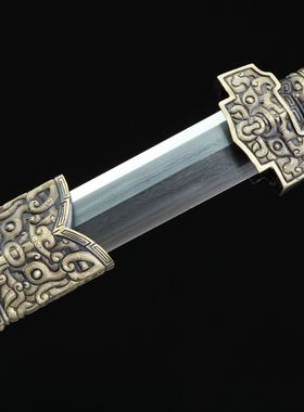 龙泉市刀剑花纹钢八面汉剑影视