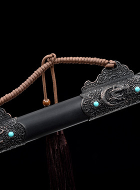 龙泉市刀剑工艺收藏品花纹钢复古