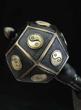 龙泉市刀剑手工锻打铜锤子晨练