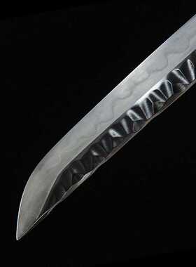 武士刃日式打刀katana覆土烧刃蓝纹漆鞘武术工艺刀剑摆件未开刃