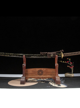 外贸手工日本刀一体打刀覆土烧刃