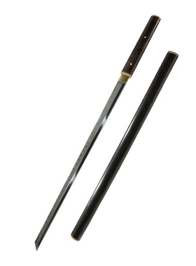 高档手工夹钢唐横刀一体长刀