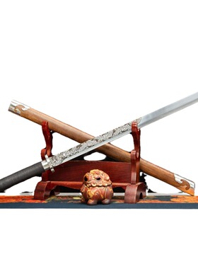 龙泉市刀剑高锰钢手工锻打双手唐