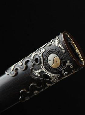 龙泉市刀剑花纹钢一体宝剑防身