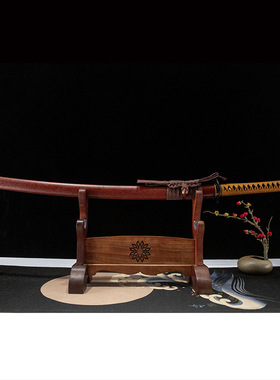 外贸手工大马士革纹日本刀居合