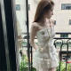 Polyester 2023 summer slimming ແລະ elegant ladies