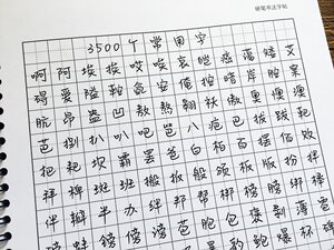 井宝井柏然手写字体字帖明星成人钢笔大学生练字硬笔井博然小清新