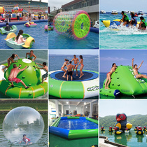Closed gas inflatable rhubarb duck air die inflatable trampoline Stilts Banana Boat Surf water pool roller touch the ball