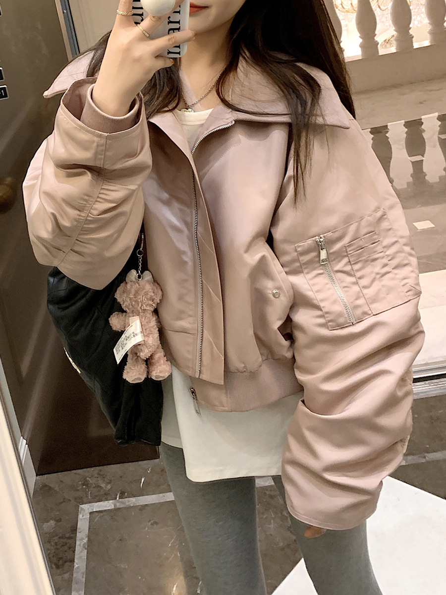 女装韩版宽松棒球服2022秋季新款百搭短款上衣减龄休闲外套女夹克