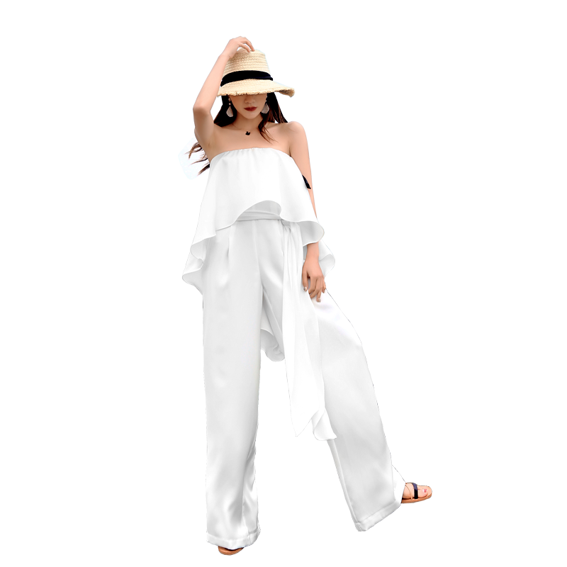 抹胸女夏2020新款气质年会连体裤 jocr琼蔻休闲裤