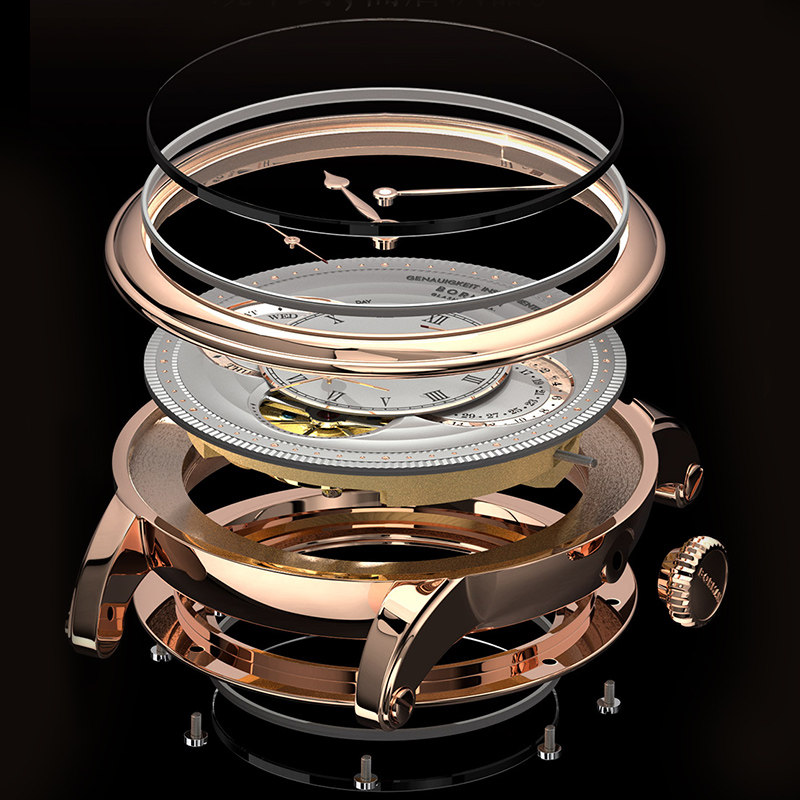 柏曼镂空男潮全自动防水2020机械表 borman国产腕表