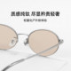 Pure titanium old money style oval sunglasses for women, high-end, small frame, sun protection and UV protection, summer half-frame sunglasses, trendy