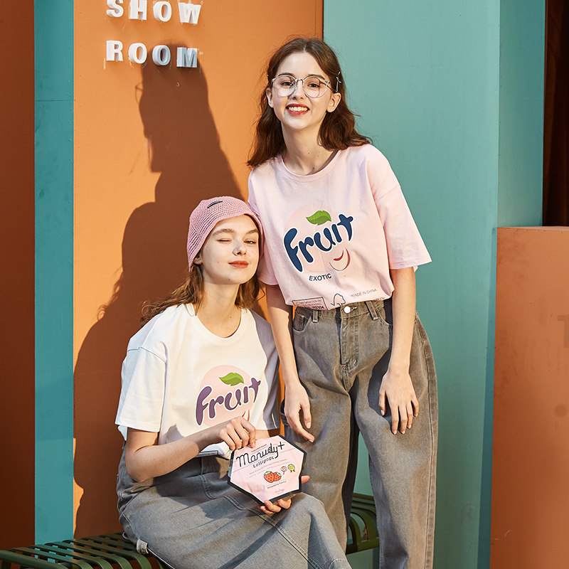 【2件8折】唐狮旗舰店女夏短袖t恤 唐狮福悠T恤