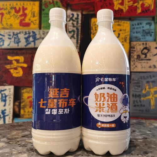 七星布车奶油米酒延边朝鲜族延吉蜜桃芝士甜米酒送礼顺丰包邮 - 图0