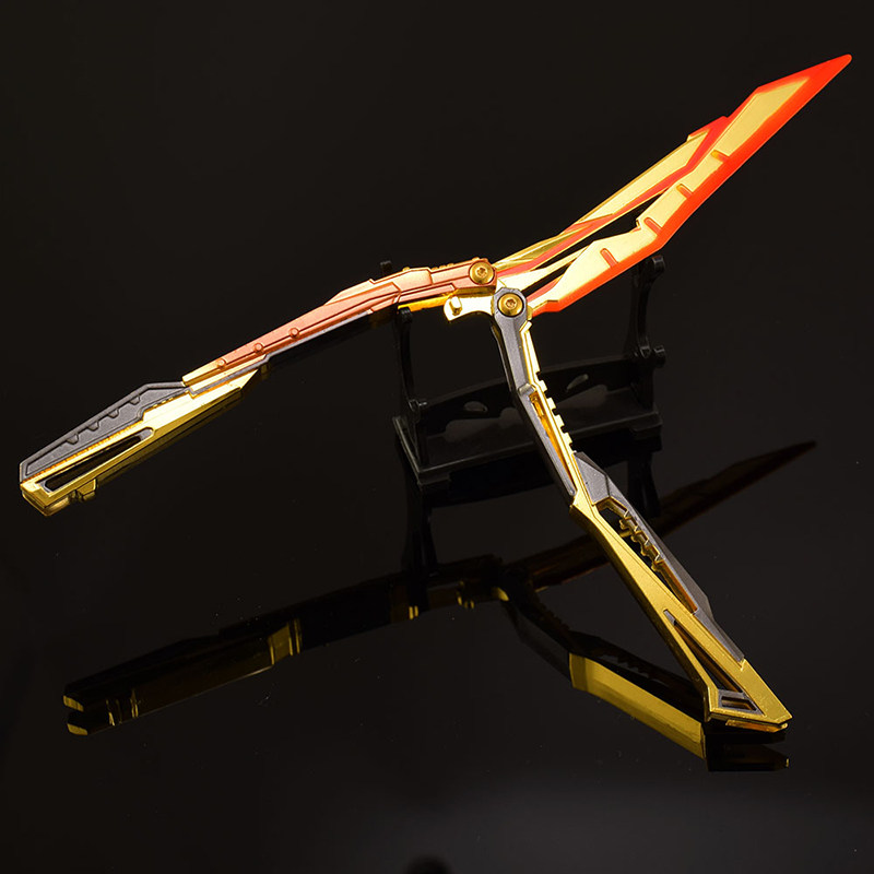 穿越周边炽芒蝶刃蝴蝶刀可折叠模型手办火线英雄武器近战道具玩具