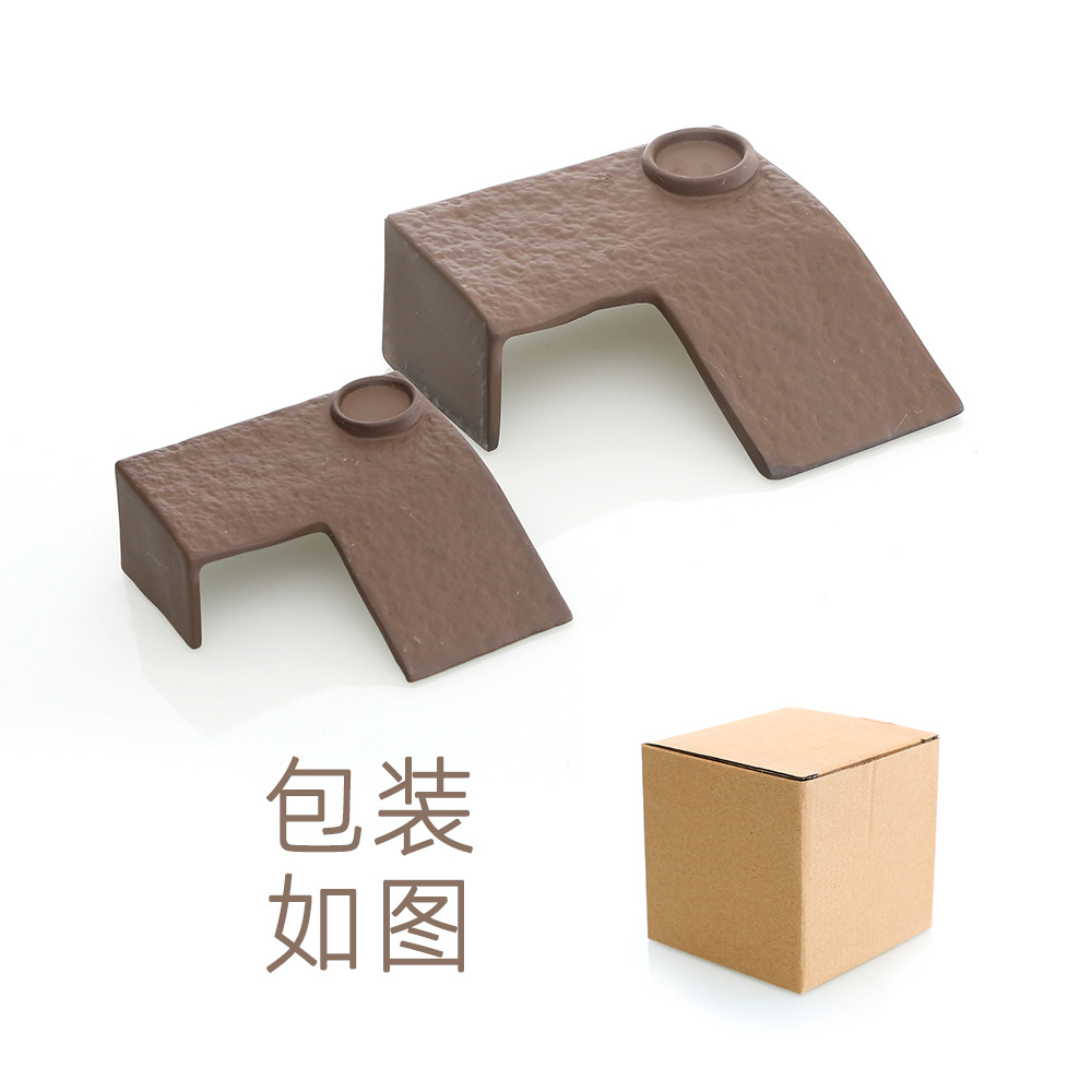 乌龟晒台台爬晒背乌龟缸陶瓷水族造景爬梯躲避休息乌龟专用爬台 - 图2