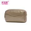 Double zipper genuine leather clutch 2021 soft cowhide casual