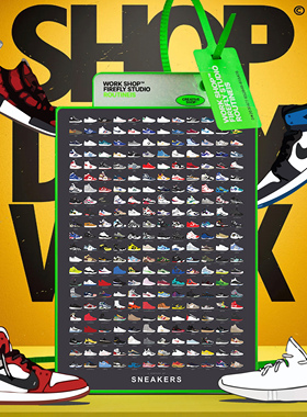 潮鞋运动鞋合集SNEAKERS桌搭好物