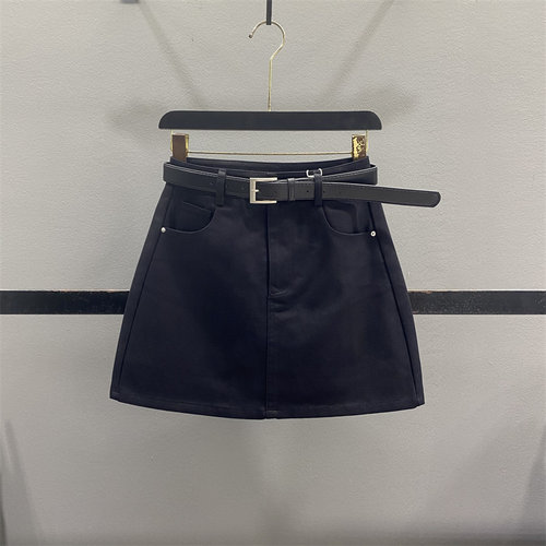 【清仓不退换】高腰牛仔半身裙女显瘦防走光休闲A字包臀短裙子 - 图2