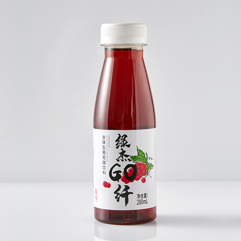 绿杰go鲜葡萄醋饮料280ml*3瓶装0白砂糖0脂肪健康饮料 - 图2