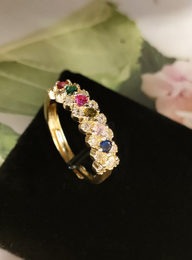 开口戒指镀银日韩高级气质饰品