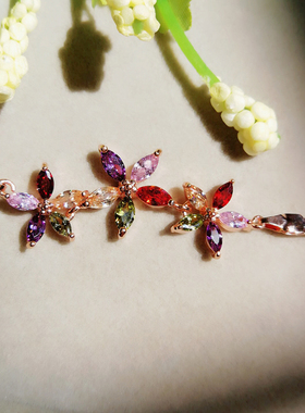 花朵玫瑰金手链少女心脚链彩金